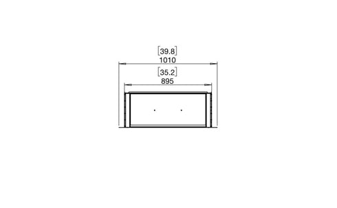 Ecosmart Fire Flex 32SS Single Sided Fireplace Insert - Black Finish / Black Burner - ESF.FX.32SS.B